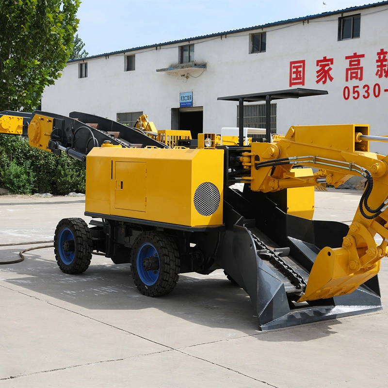 Customizable coal mine wheeled slag raking machine