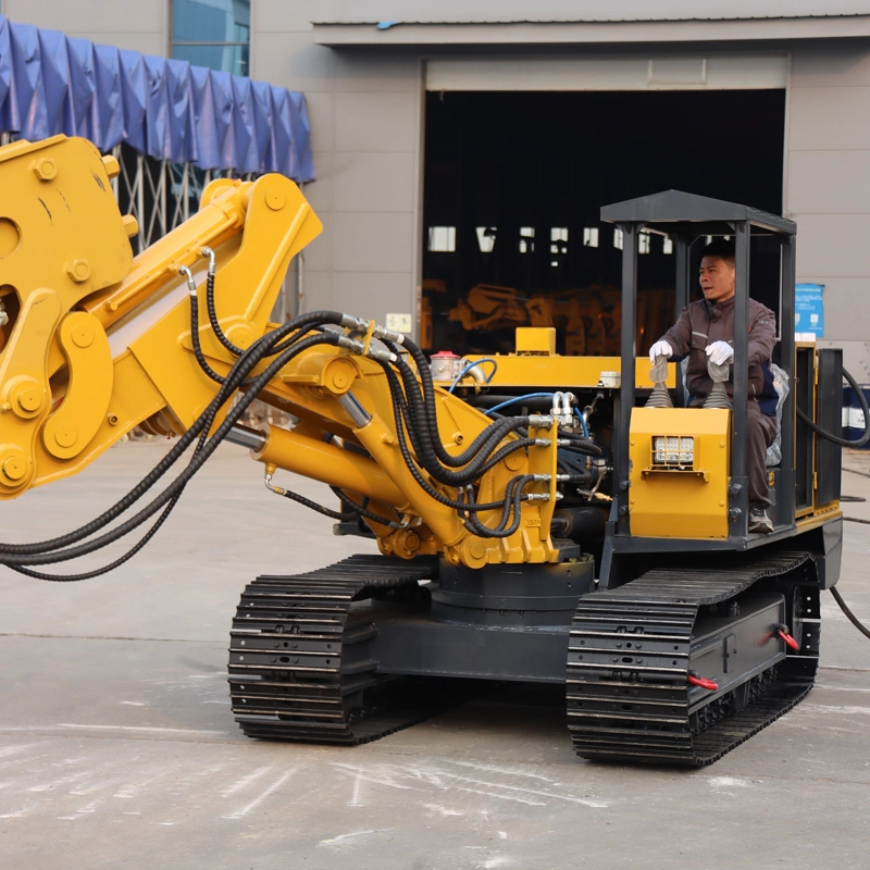 Hydraulic crusher for coal mines