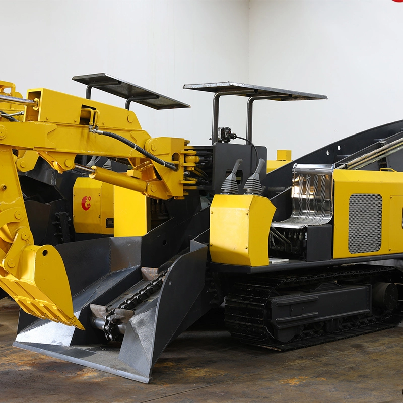 Crawler-type slag raking machine