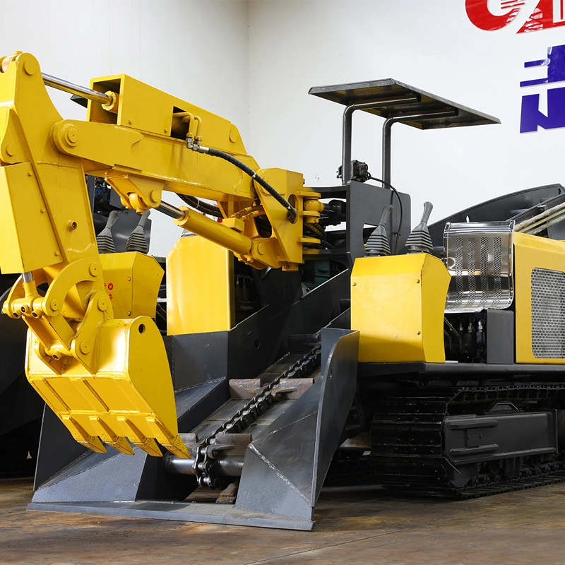 Crawler-type slag raking machine