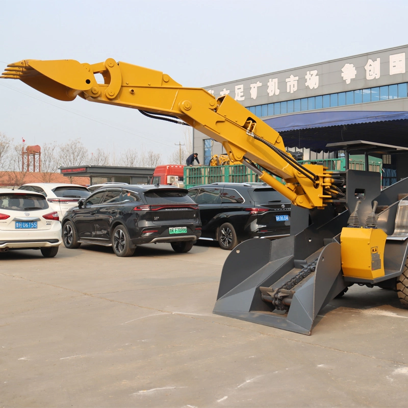 Customizable coal mine wheeled slag raking machine