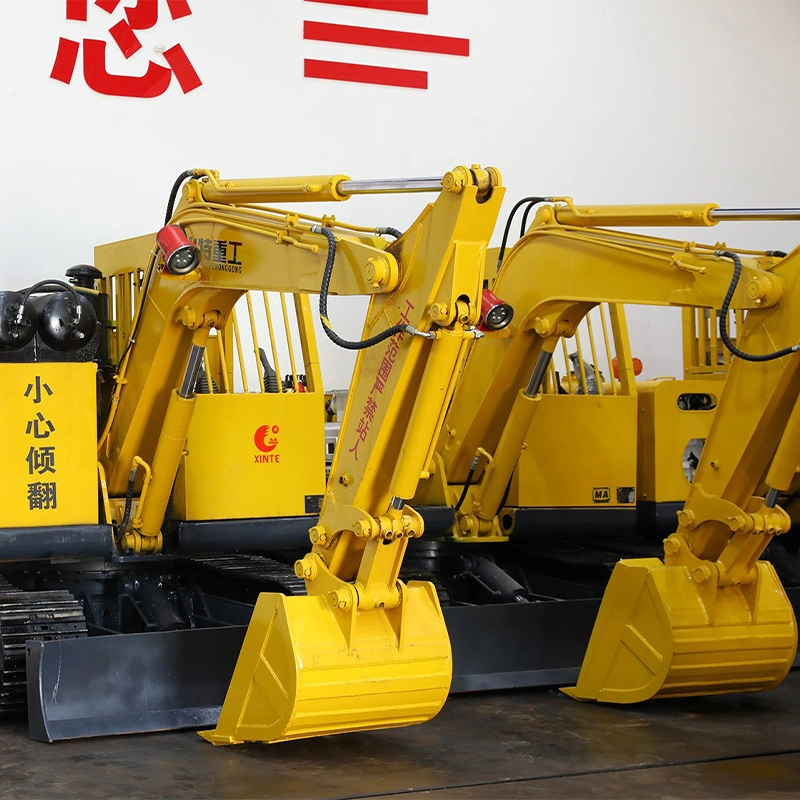 The tunnel can be customized with diesel excavators