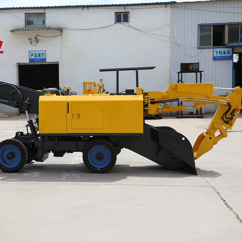 Customizable coal mine wheeled slag raking machine