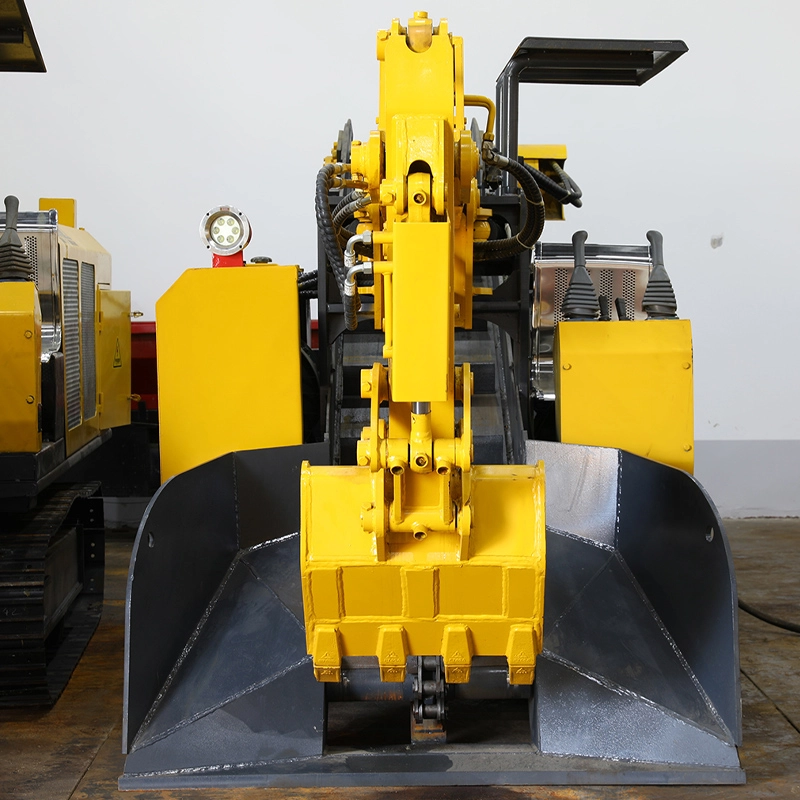 Crawler-type slag raking machine