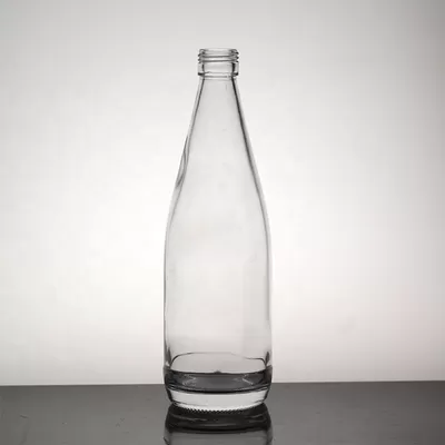 Transparent glass tall and thin beverage bottle, suitable for long-necked white spirits and fruit wines
