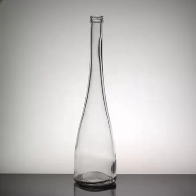 Transparent glass tall and thin beverage bottle, suitable for long-necked white spirits and fruit wines