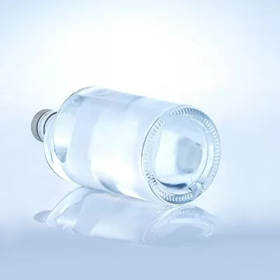 The collar material is a 750ml twisted glass bottle, suitable for transparent or customized use